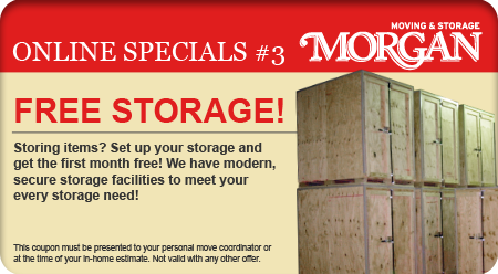 Free Storage - Morgan Moving and Storage