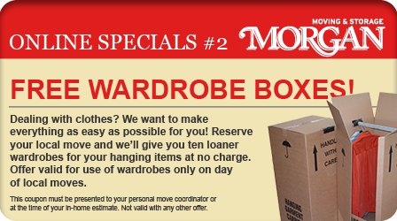 Free Wardrobe Boxes - Morgan Moving and Storage